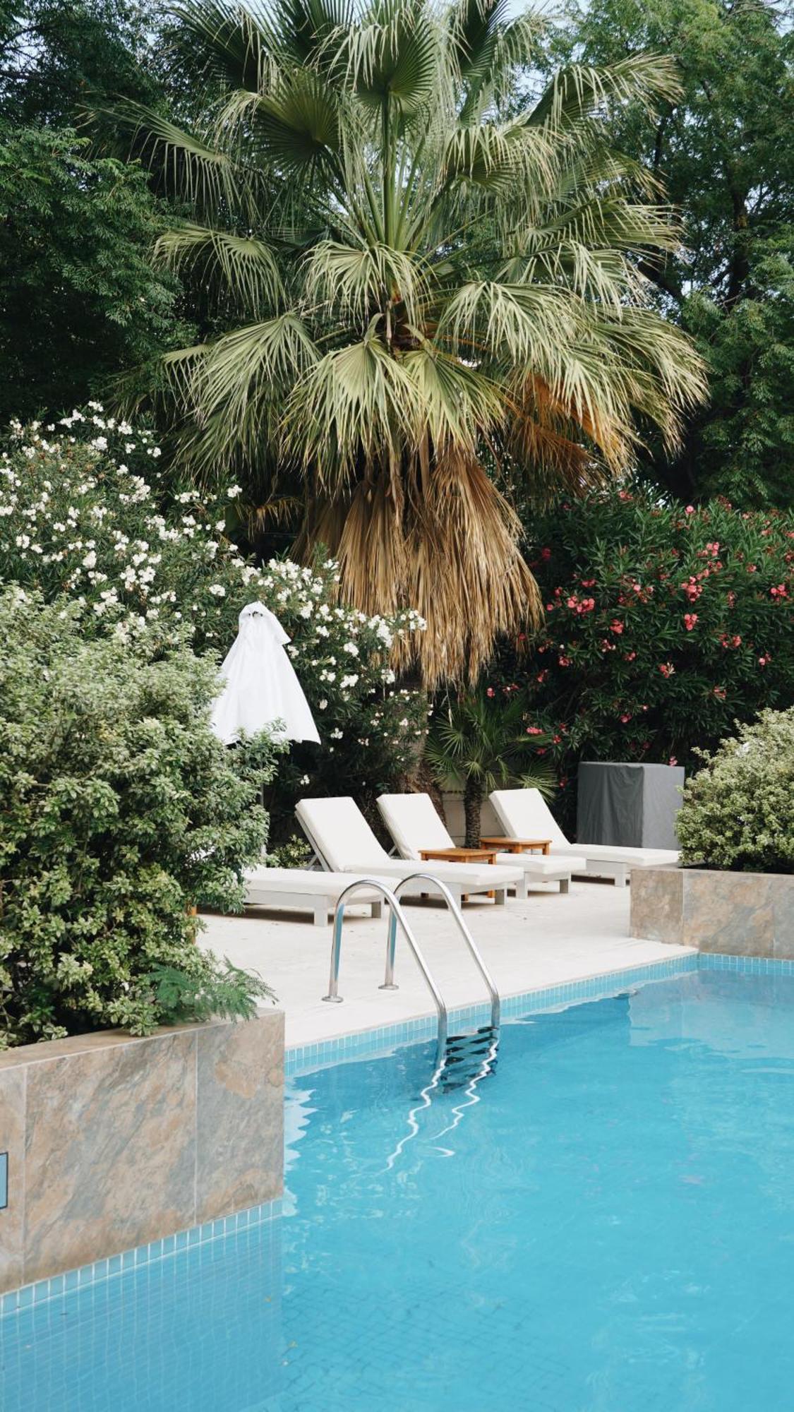 Park Hyatt Mendoza Hotel, Casino & Spa Exterior foto A poolside garden